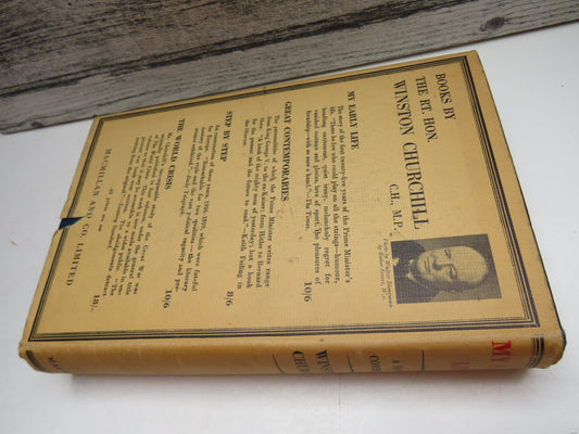 My Early Life, A Roving Commission by The RT. Hon. Winston S. Churchill, 1941