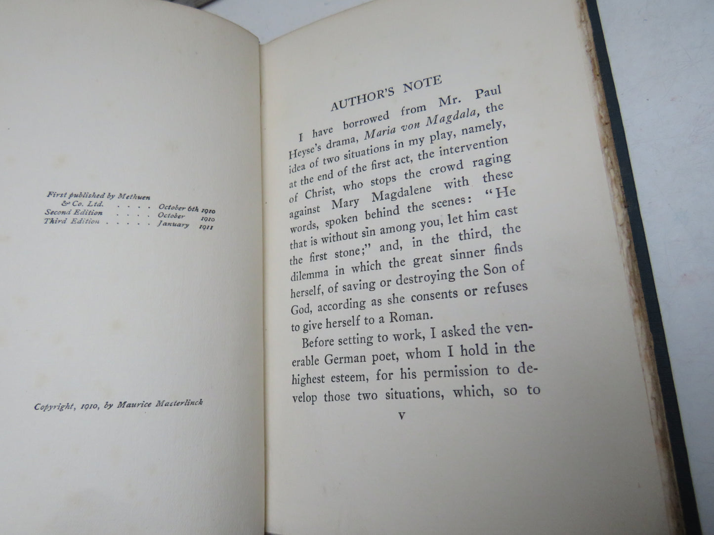 Mary Magdalene A Play In Three Acts By Maurice Maeterlinck Translated By Alexander Teixeira De Mattos 1911