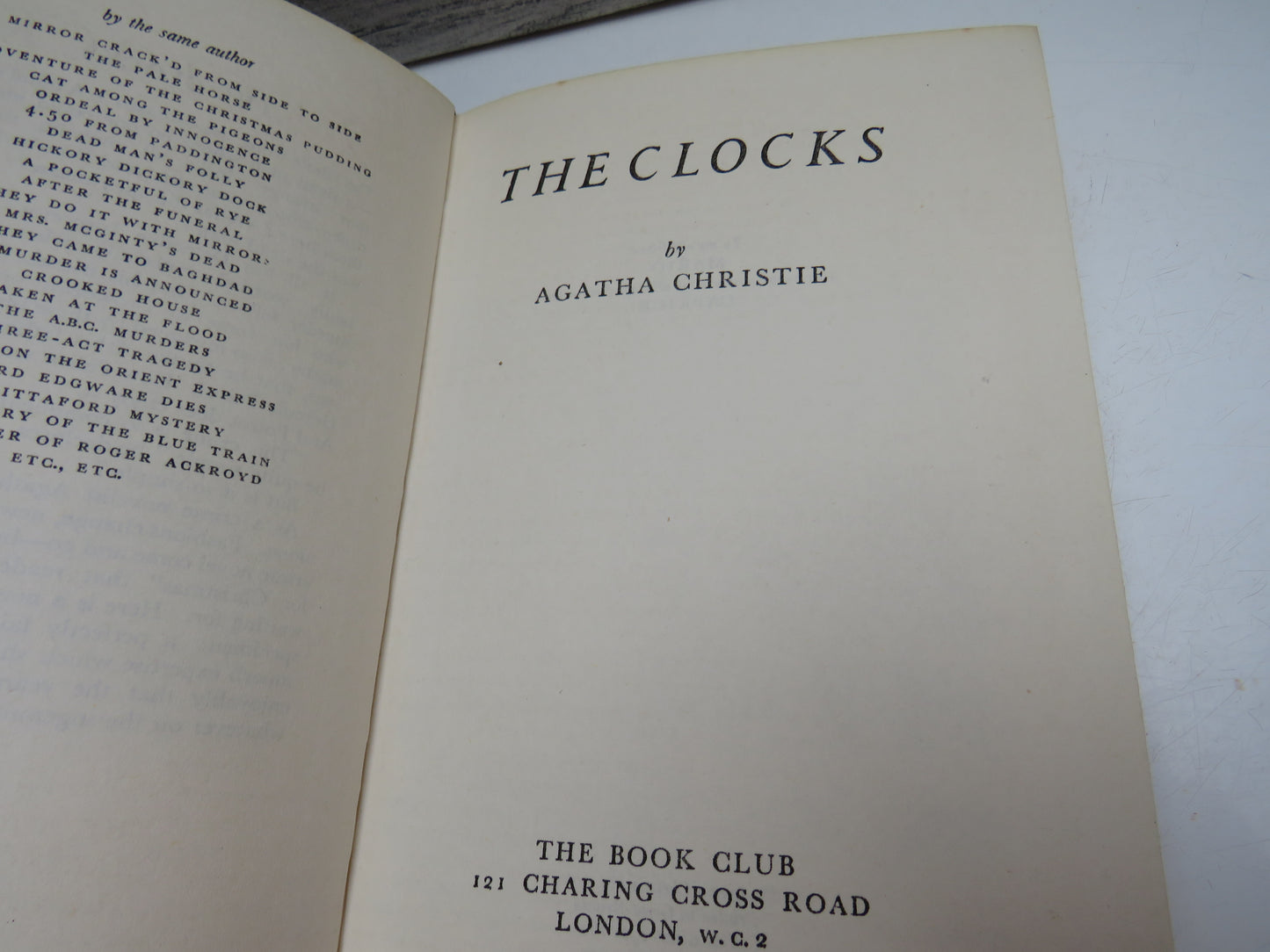 The Clocks by Agatha Christie, 1963