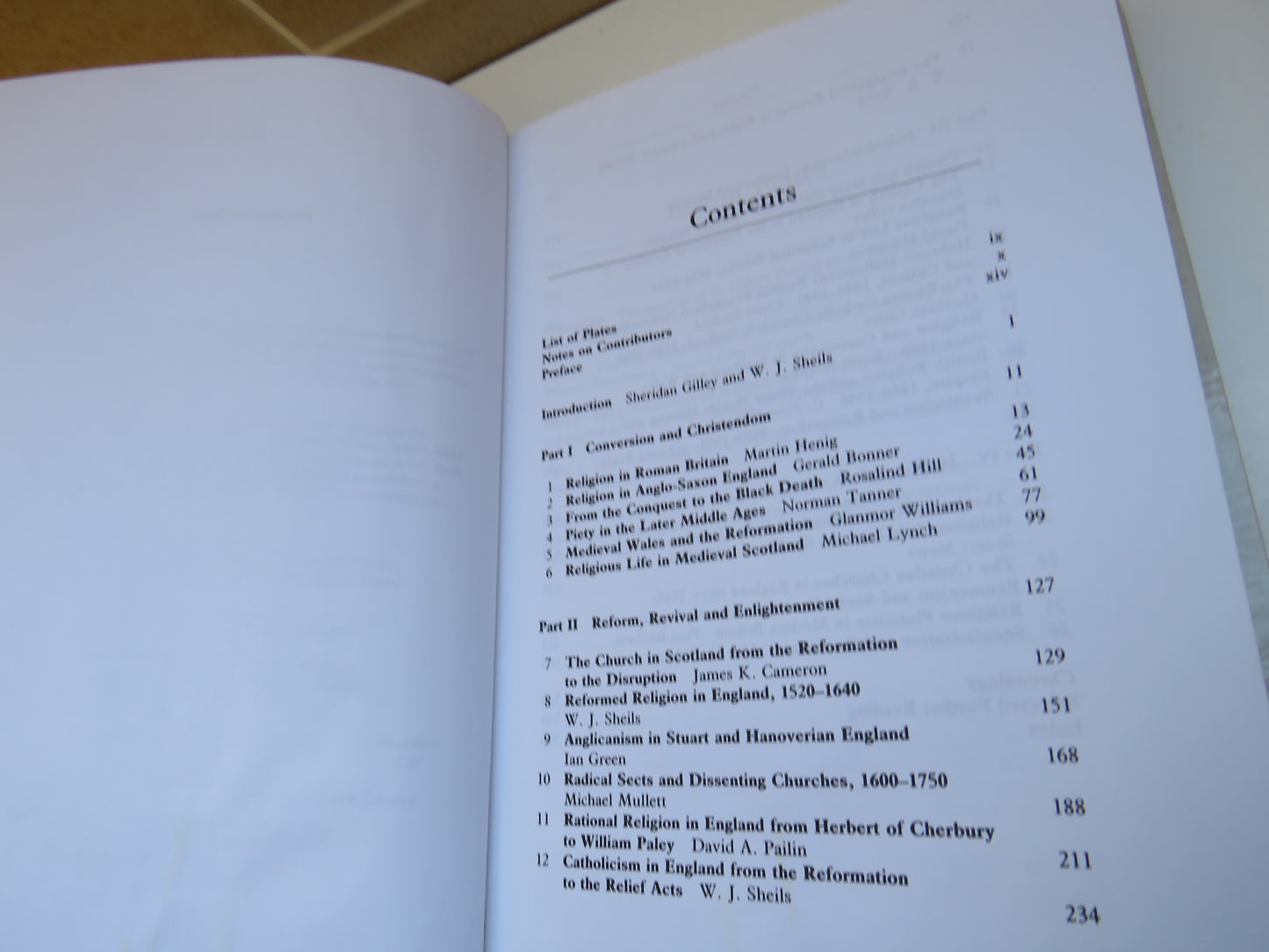 A History of Religion In Britain Practice and Belief From Pre-Roman Times To The Present Edited By Sheridan Gilley and W. J. Sheils 1994