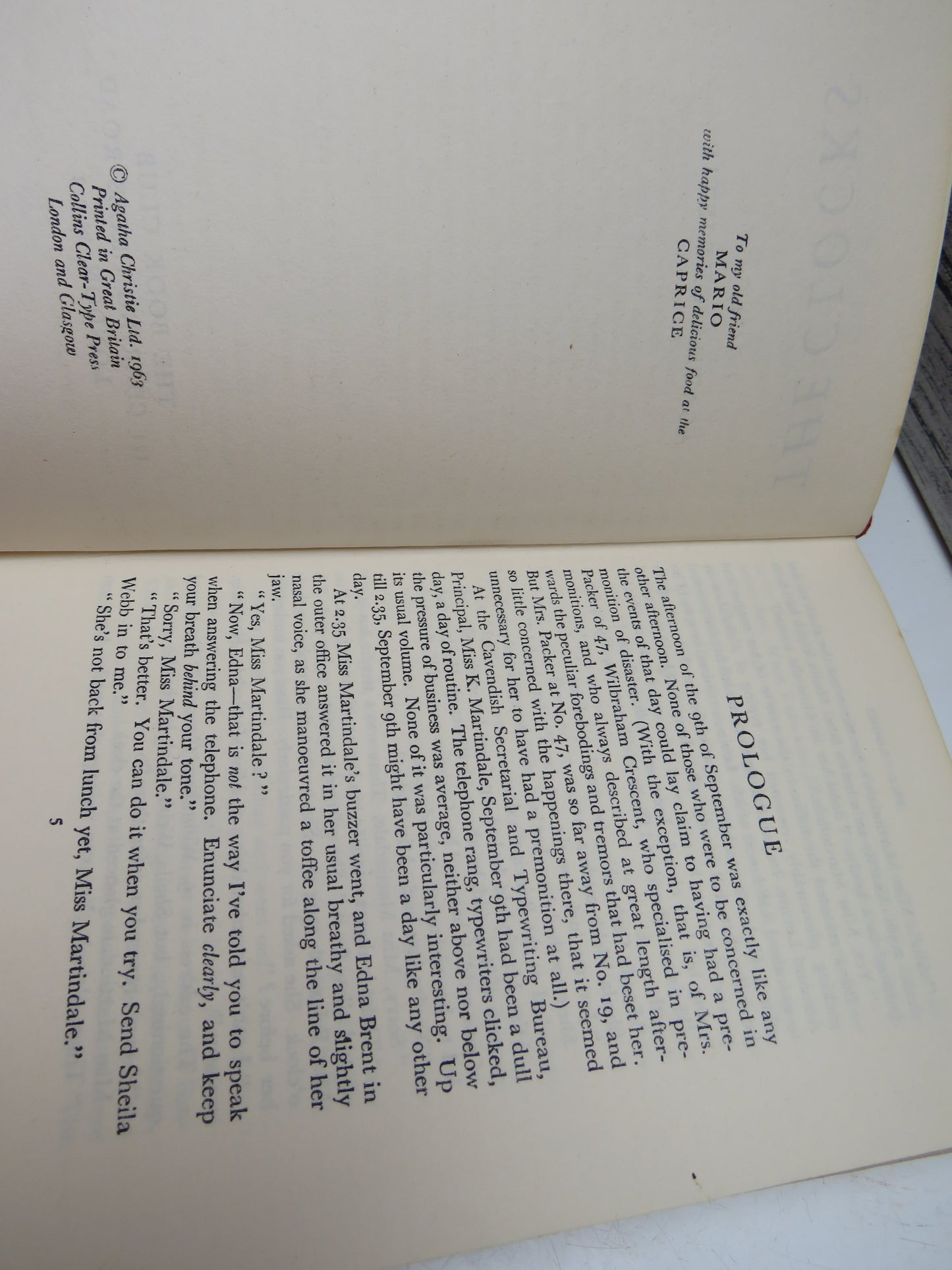 The Clocks by Agatha Christie, 1963