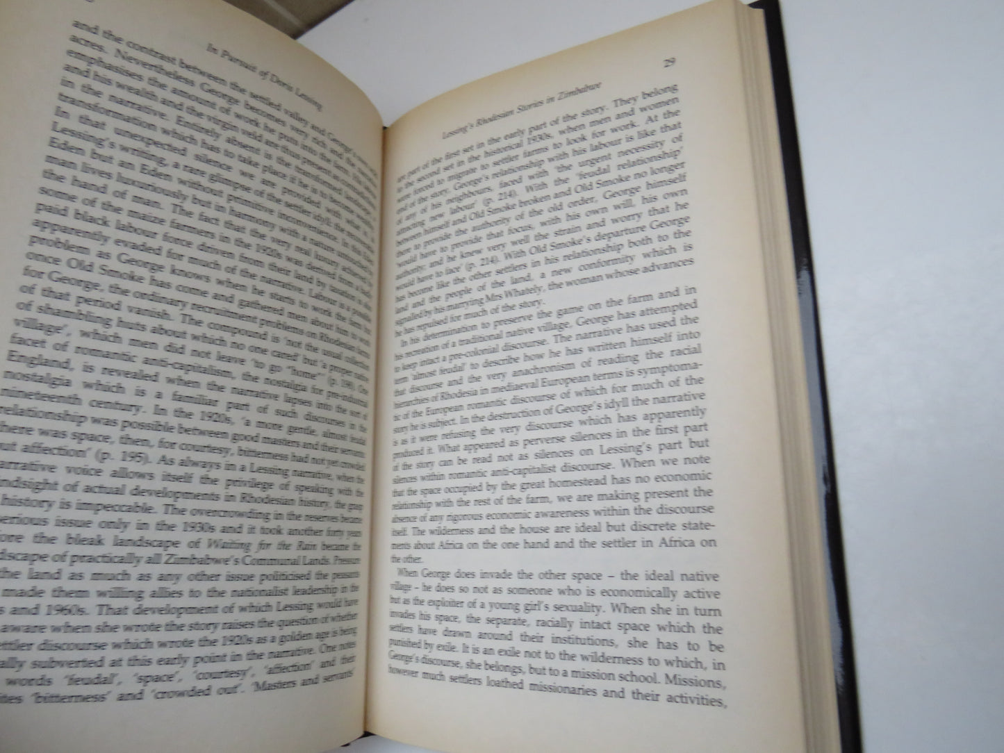 In Pursuit of Doris Lessing, Edited by Claire Sprague, 1990