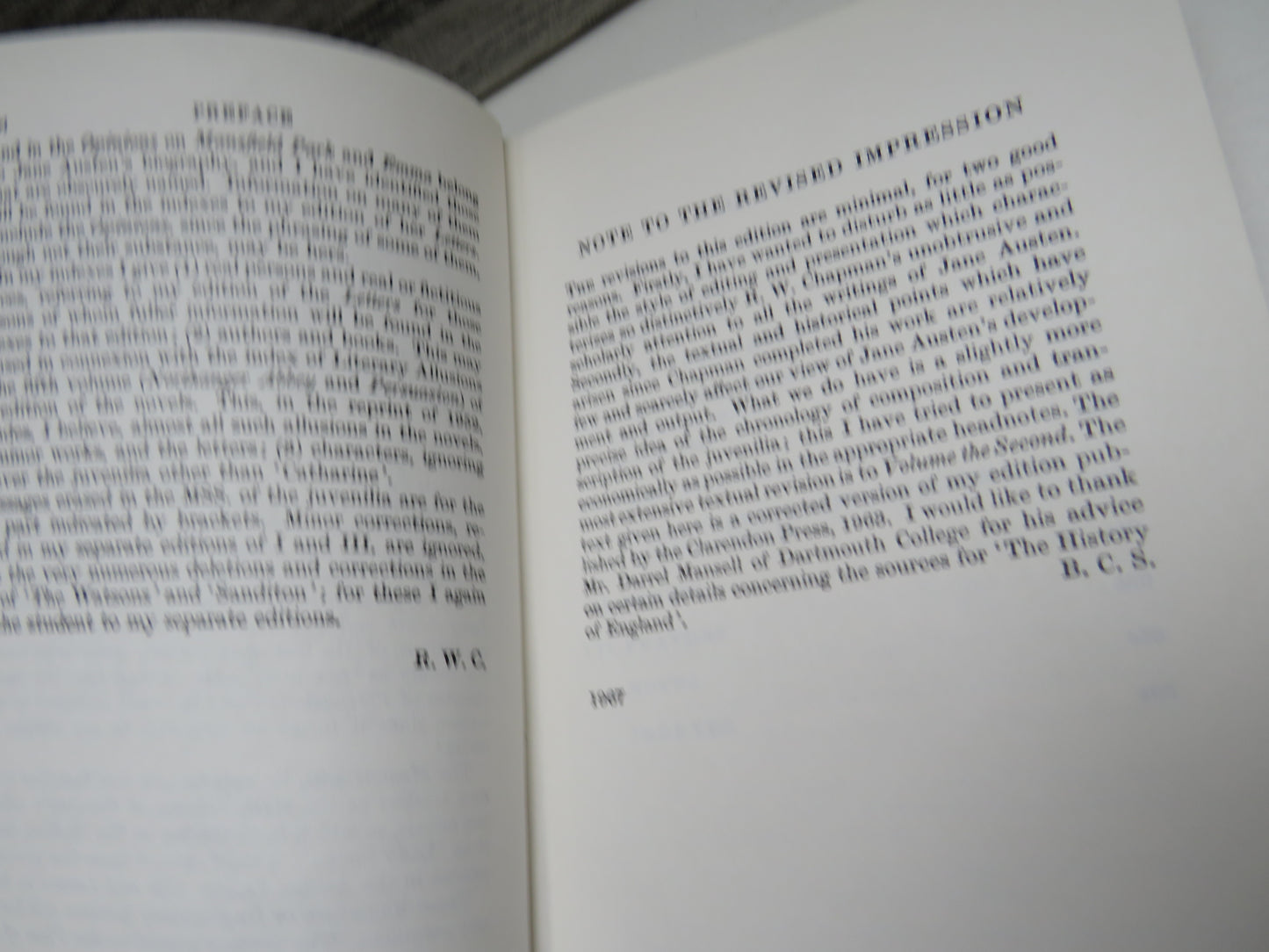 The Works of Jane Austen Volume VI Minor Works 1972