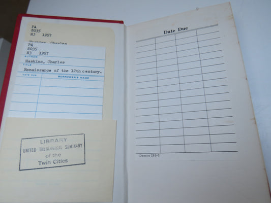 The Renaissance of the Twelfth Century By Charles Homer Haskins 1964