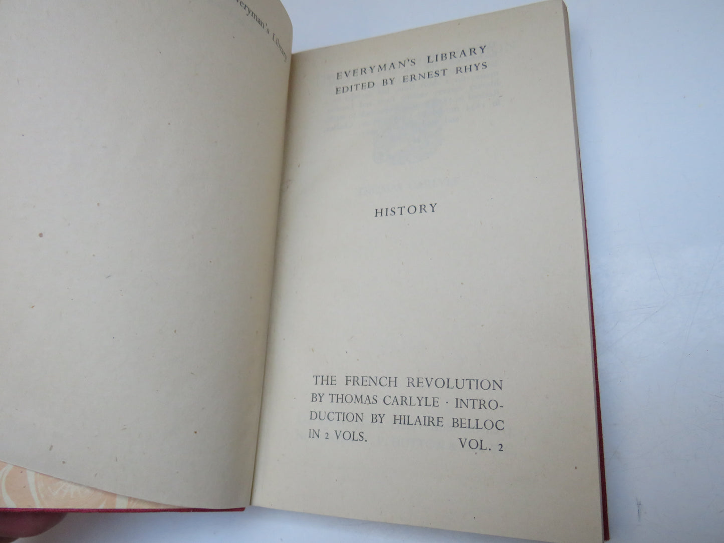The French Revolution Volume Two By Thomas Carlyle 1944
