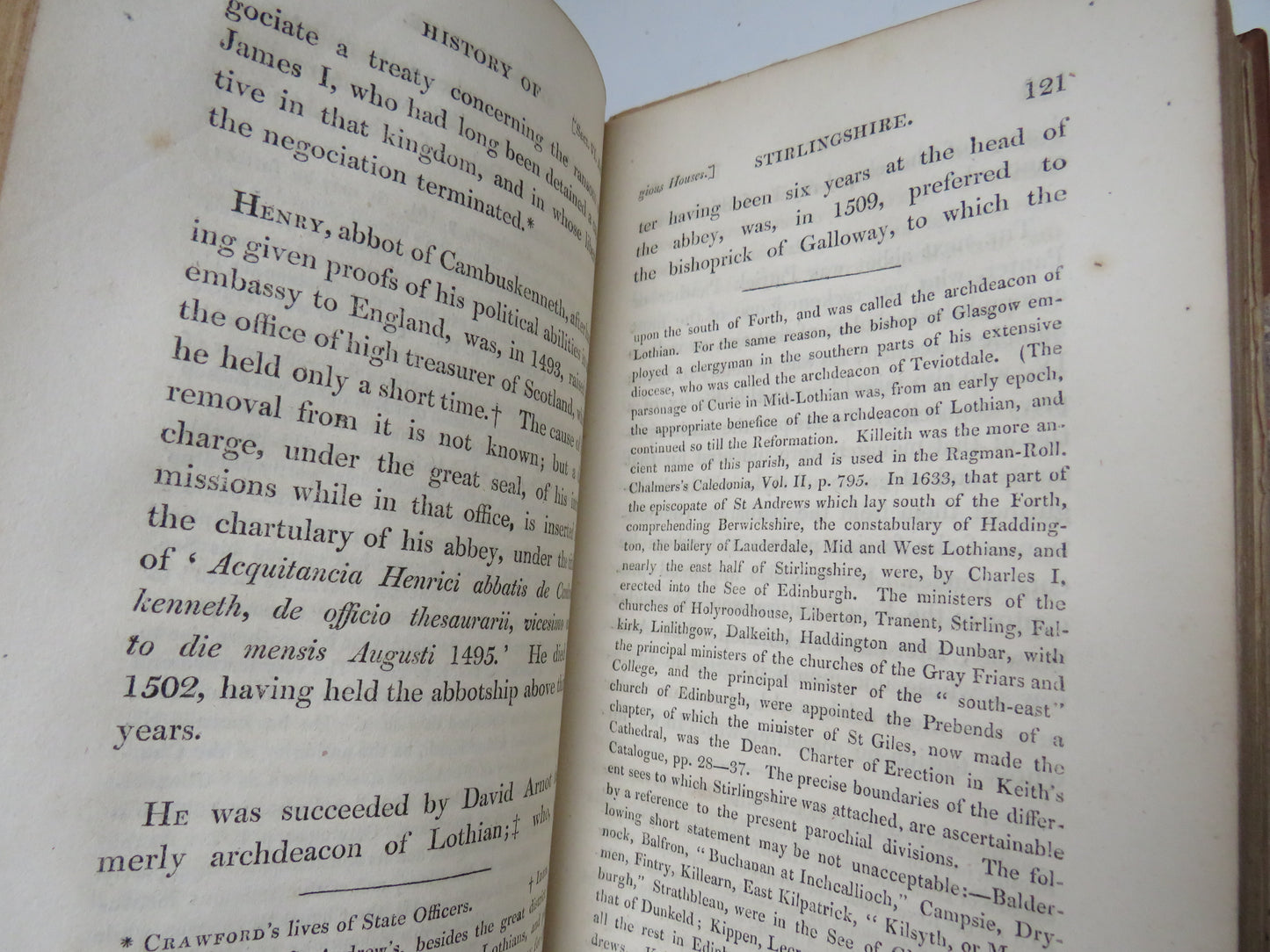 History of Stirlingshire By The Rev. William Nimmo 1817 2nd Edition