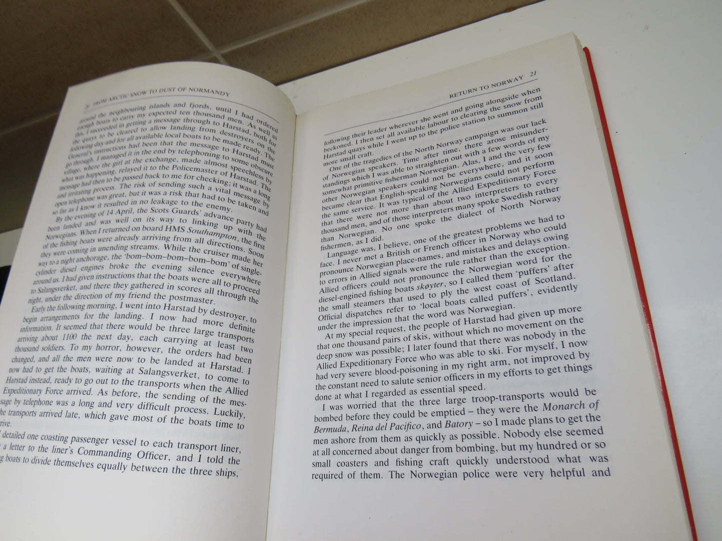 From Artic Snow, The Dust of Normandy by Patrick Dalzel-Job, 1991