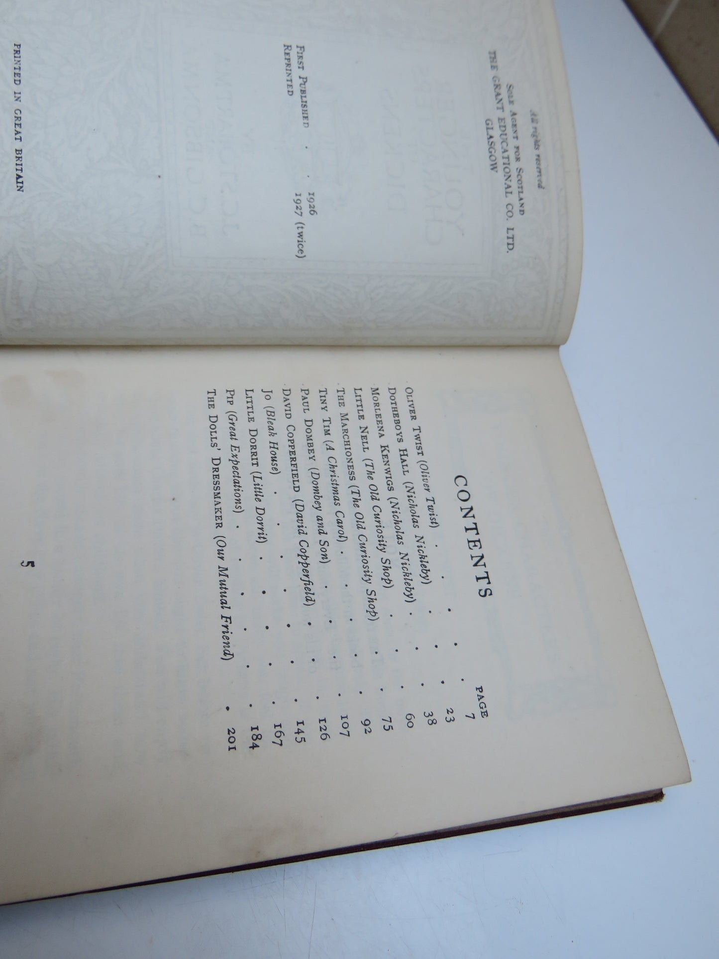 The Younger Characters of Dickens By J.C. Stobart and B.C. Gibson 1927
