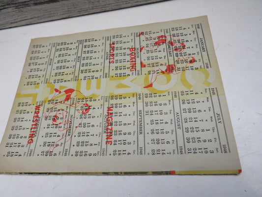 Combat Sports Magazine Vol 1. January 1948 No.11 Boxing, Wrestling, Sport