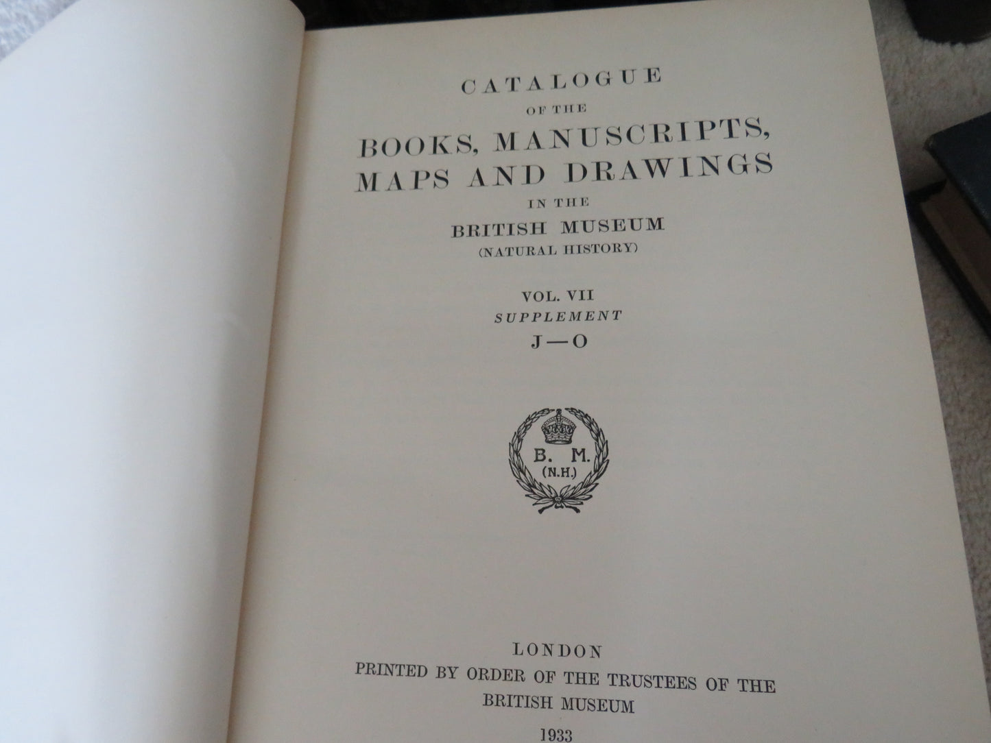Large Collection of Catalogue of the Library In The British Museum Books