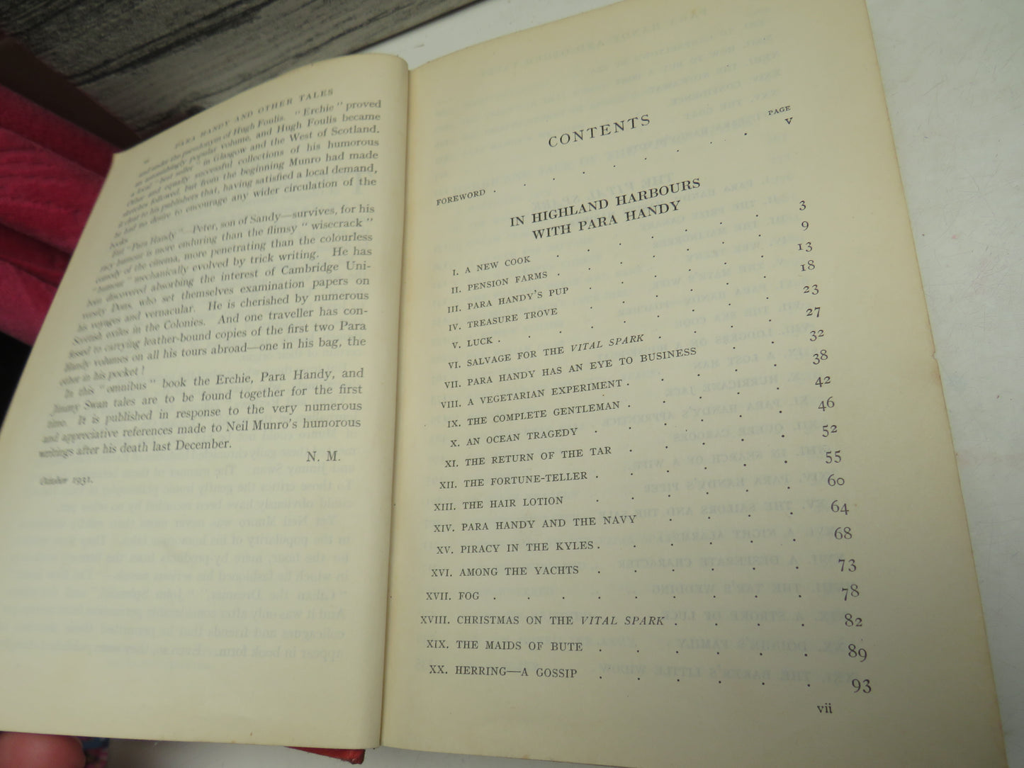 Para Handy and Other Tales By Hugh Foulis (Neil Munro) 1931