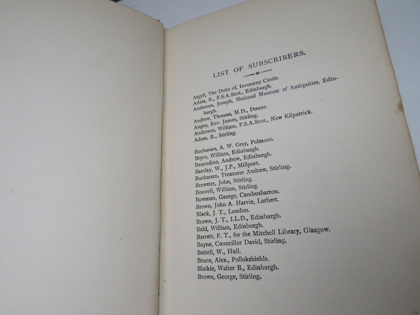 Landmarks of Old Stirling By James Ronald 1899