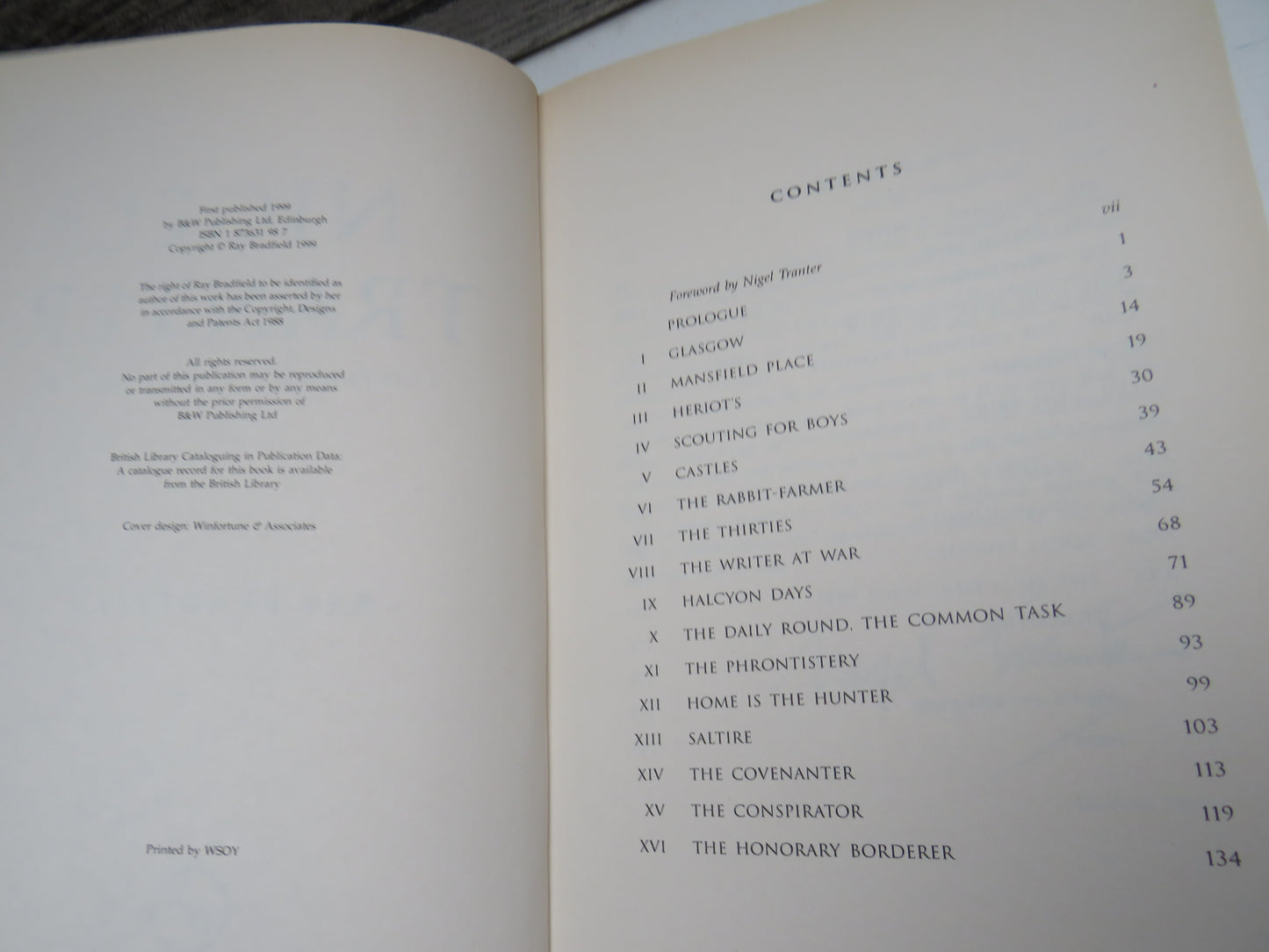 Nigel Tranter Scotland's Storyteller By Ray Bradfield 1999