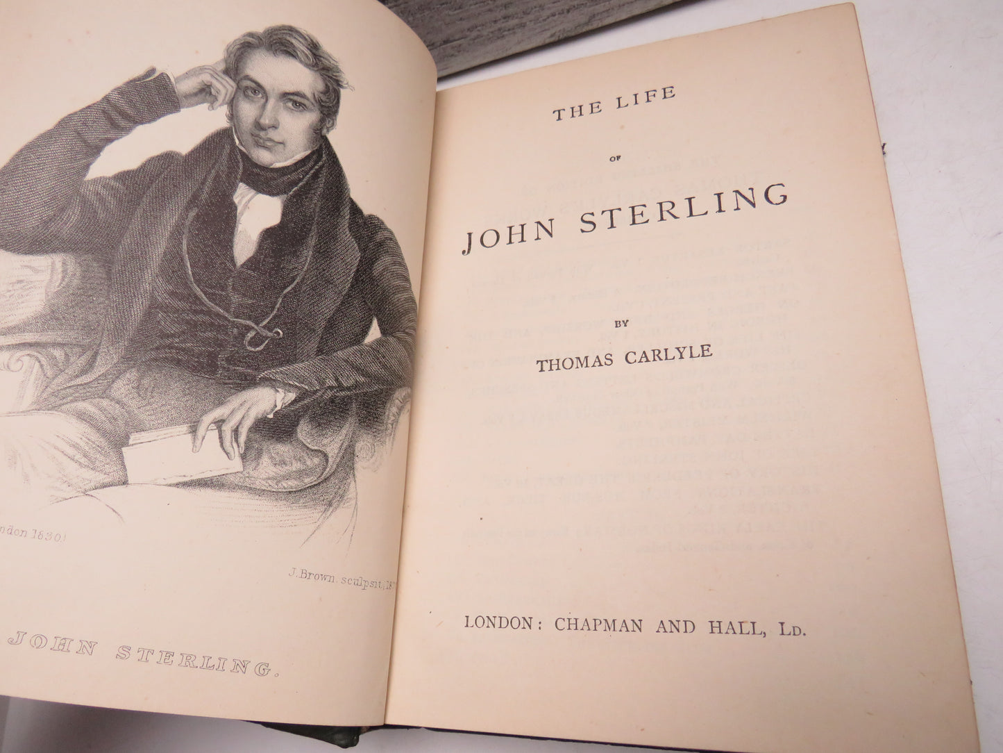 The Life of John Sterling By Thomas Carlyle