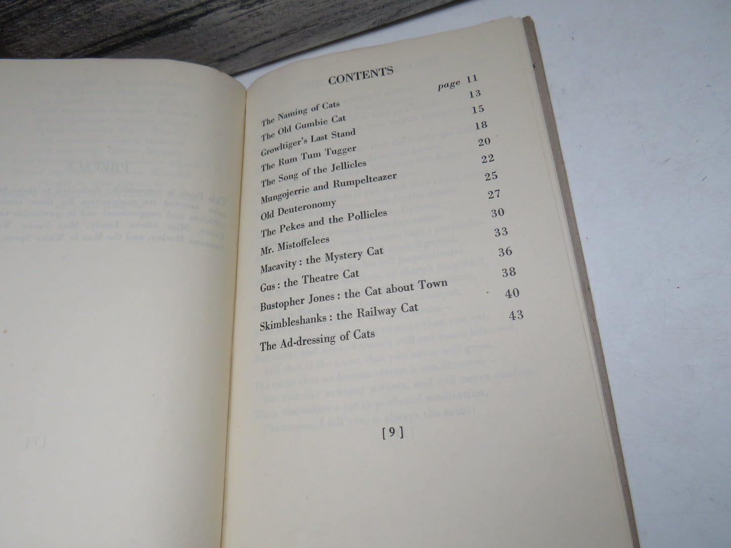 Old Possum's Book of Practical Cats By T.S. Eliot 1943