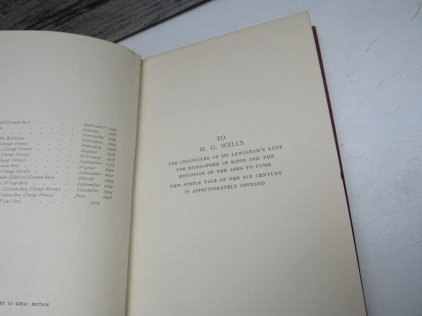 The Secret Agent a Simple Tale By Joseph Conrad 1926