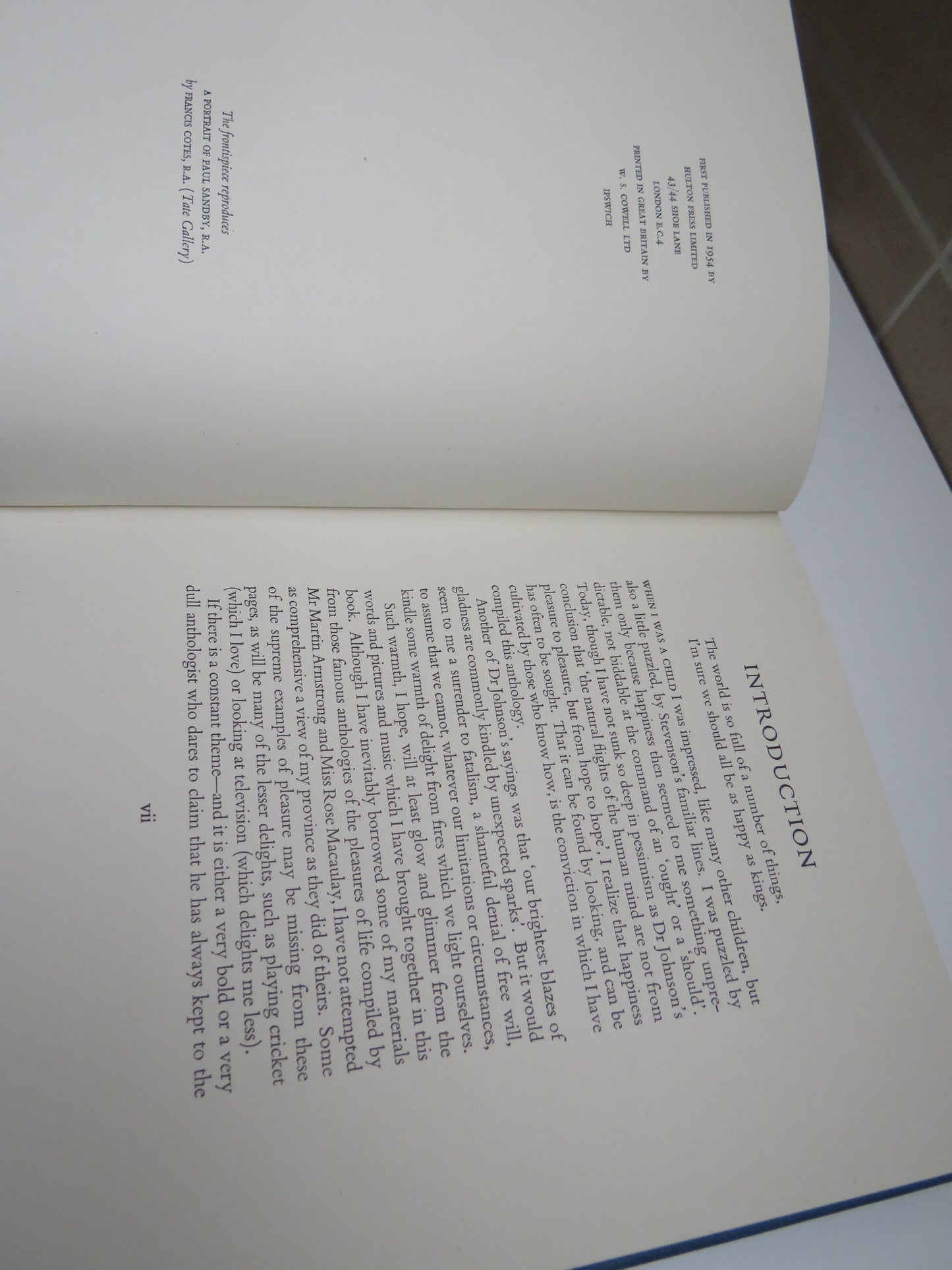 A Book of Delights An Anthology of Words and Pictures Compiled By John Hadfield 1954