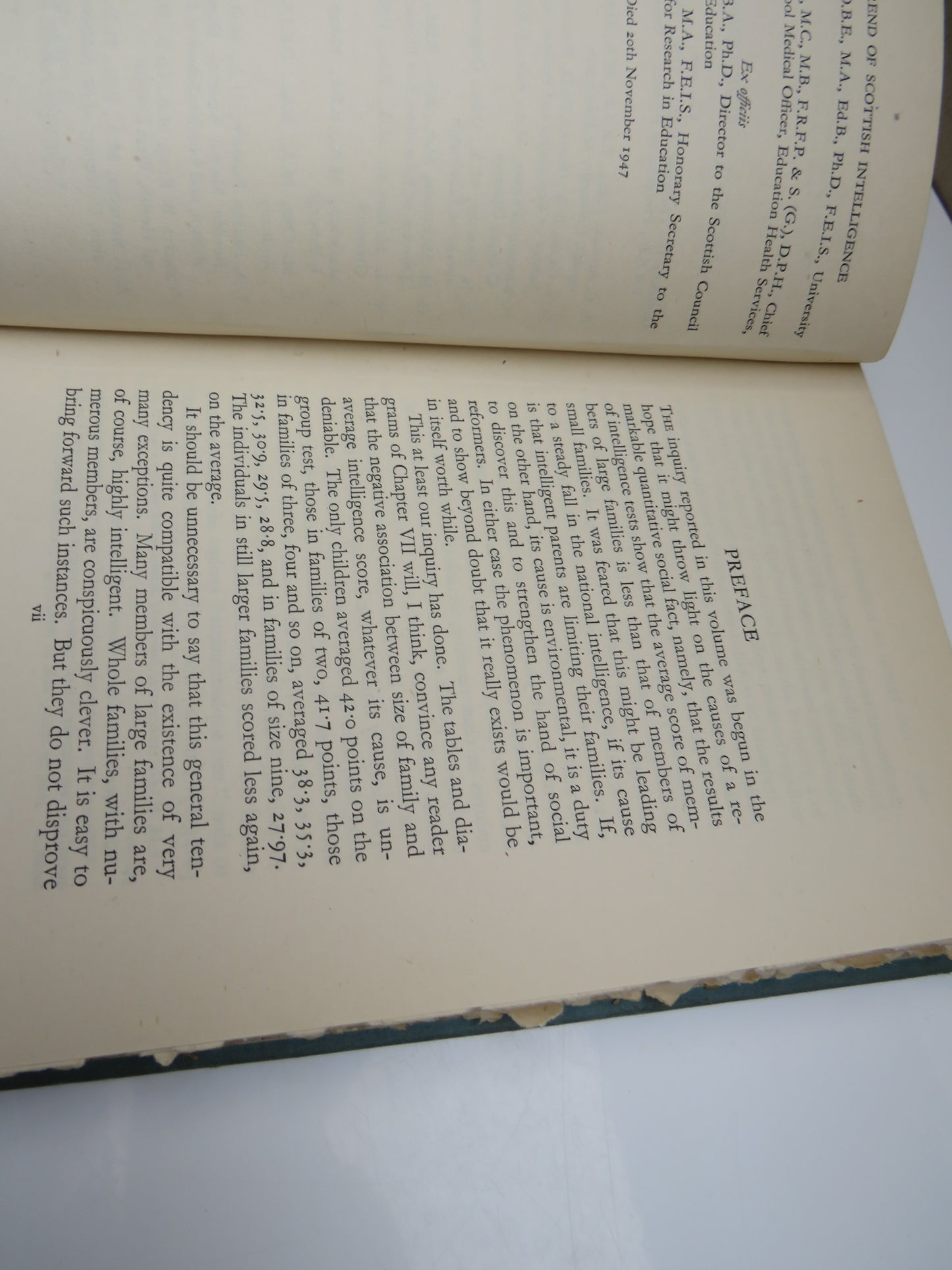 The Trend of Scottish Intelligence A Comparison of the 1947 and 1932 Surveys of the Intelligence of Eleven-Year-Old Pupils 1949