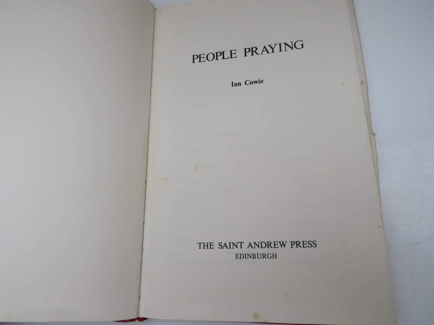 People Praying By Ian Cowie 1972