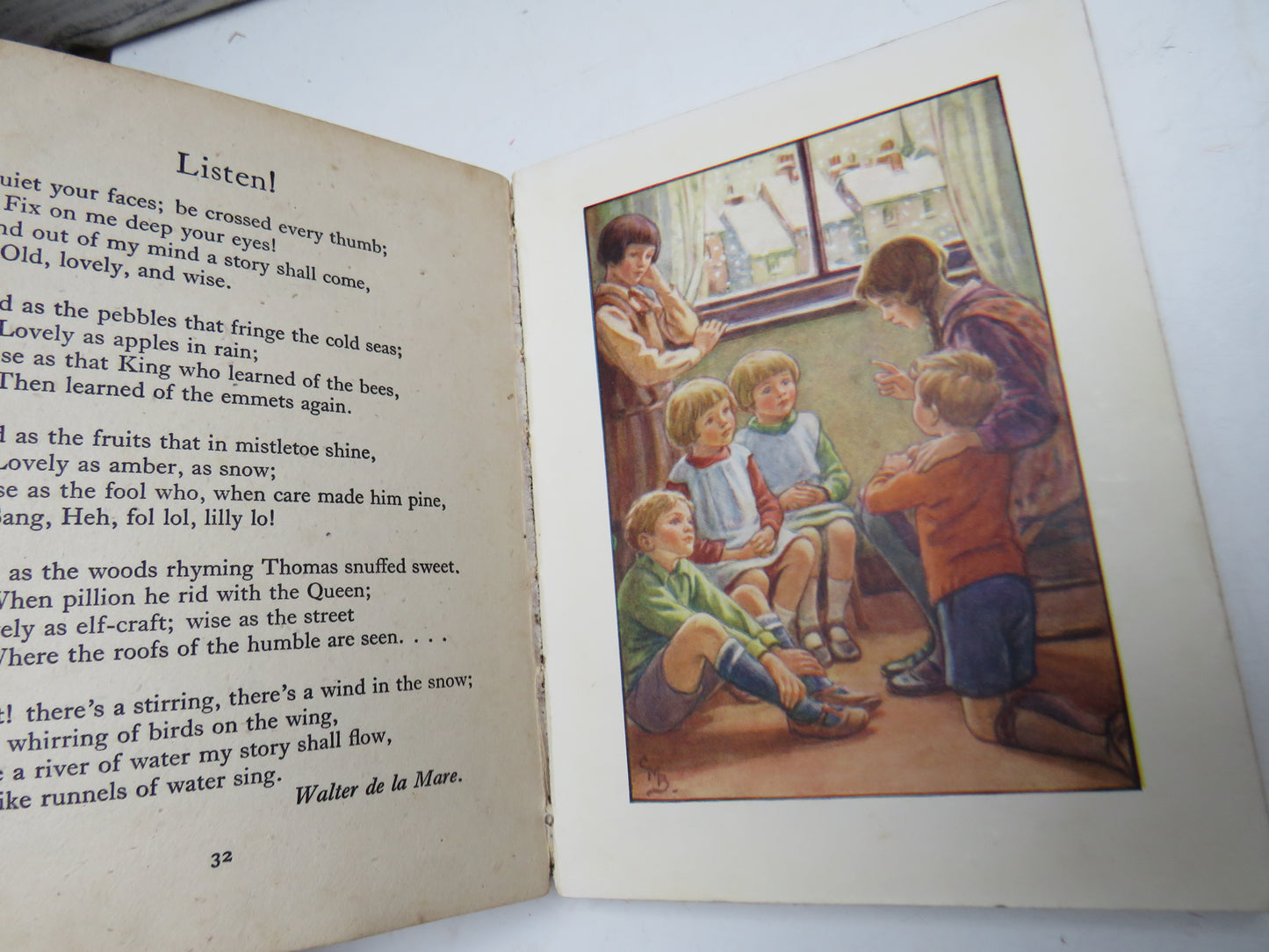 A Little Book of Rhymes New and Old Collected and Illustrated By Cicely Mary Barker Antique Children's Book