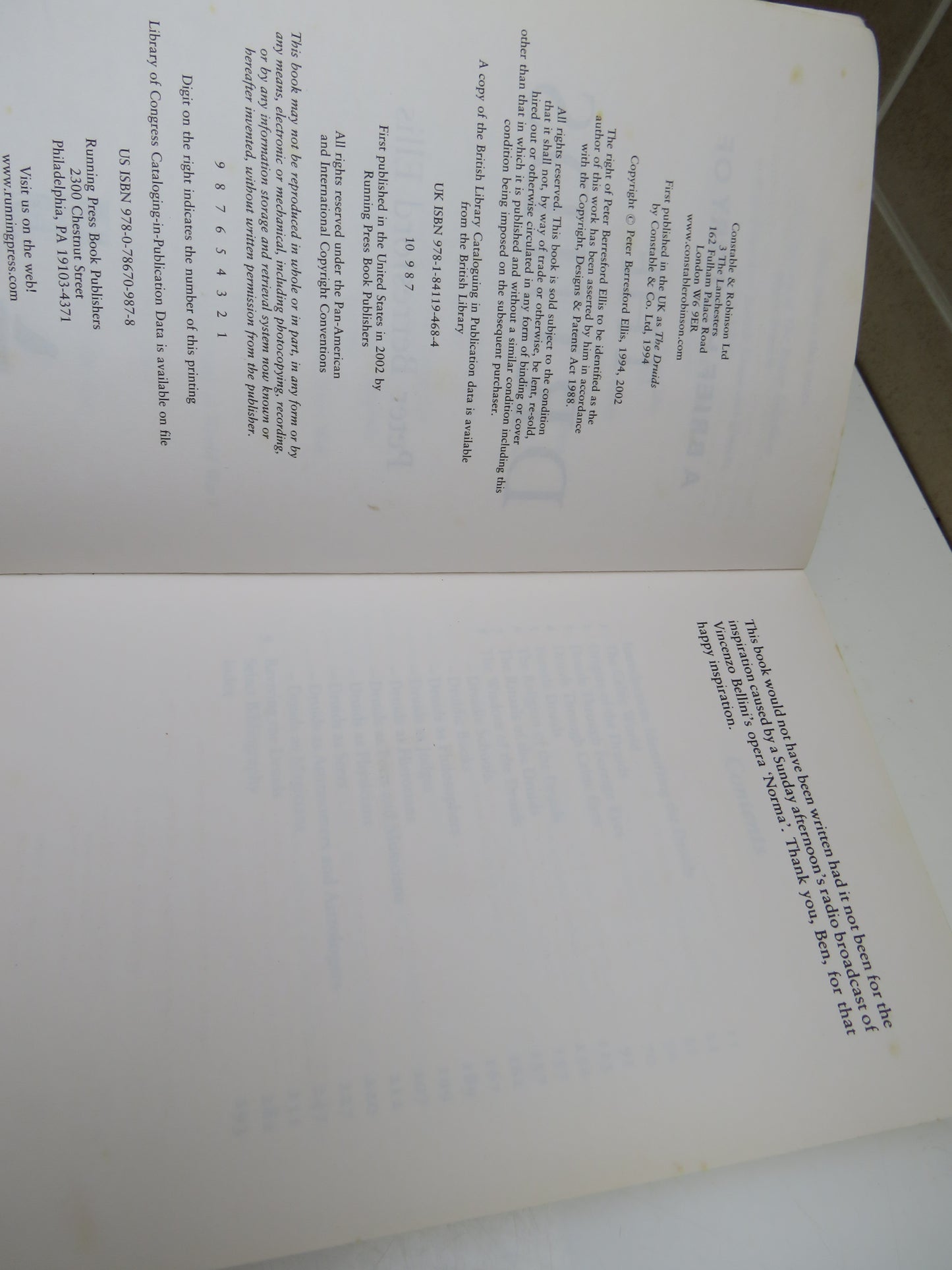 A Brief History of The Druids by Peter Berresford Ellis, 2002