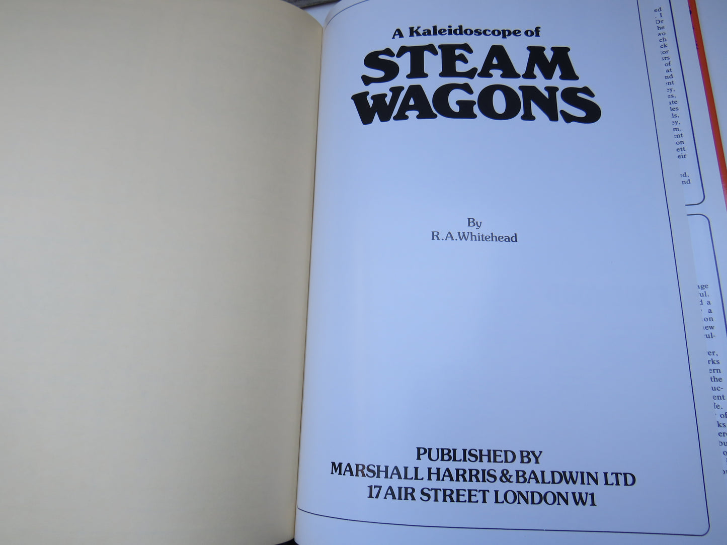 A Kaleidoscope of Steam Wagons By R.A. Whitehead