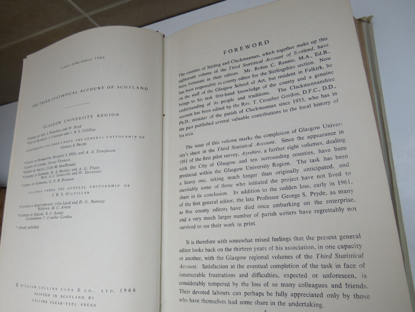 The County of Stirling Edited By R. C. Rennie The County of Clackmannan Edited by T. Crouther Gordon 1966