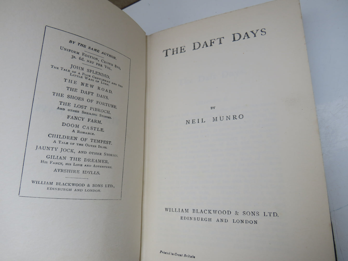 The Daft Days By Neil Munro