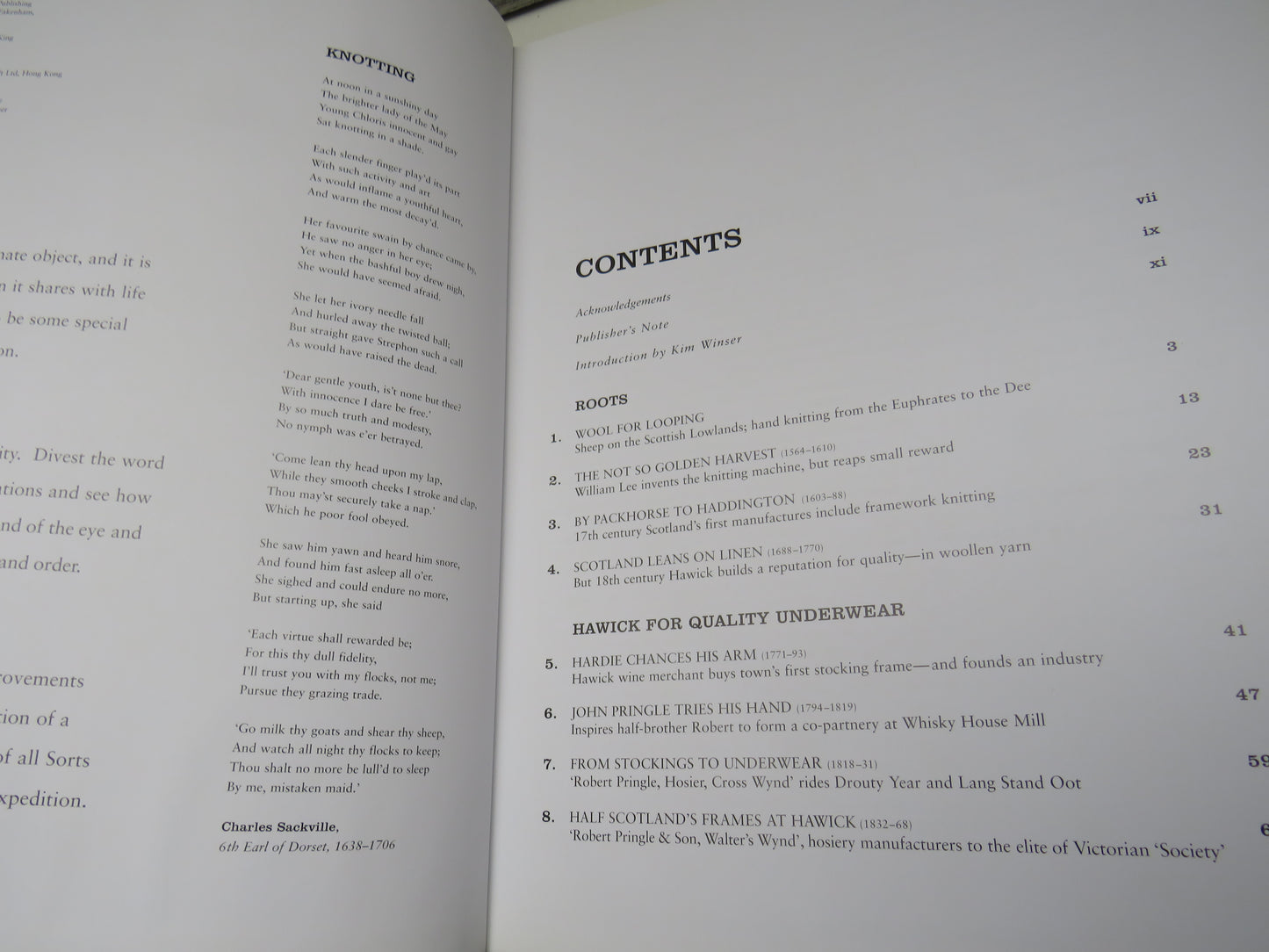 Pringle of Scotland and the Hawick Knitwear Story By Hugh Barty-King 2006