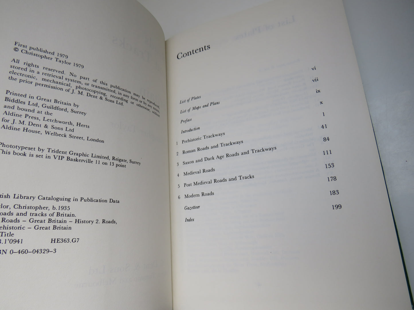 Roads and Tracks of Britain By Christopher Taylor 1979