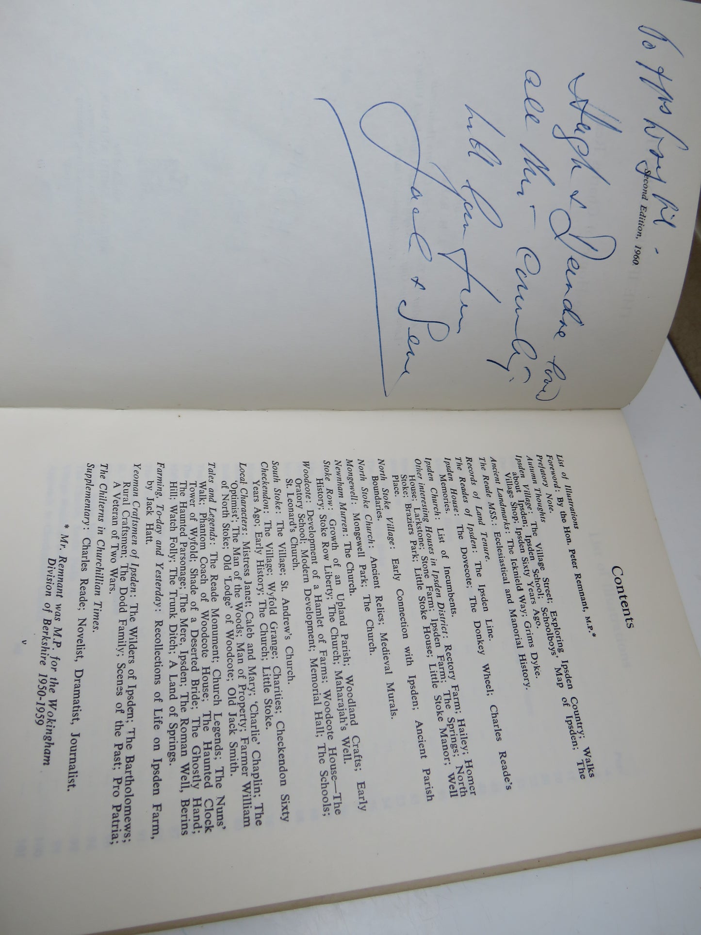 The Ipsden Country The Home Of Charles Reade By J. H. Baker Author Signed 2nd Edition 1960