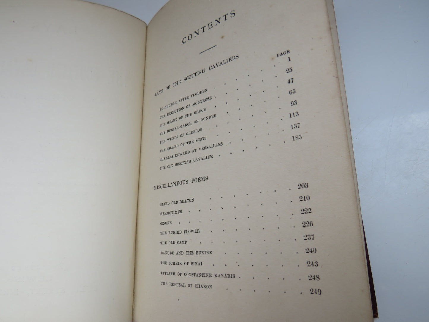 Lays of The Scottish Cavaliers and Other Poems By William Edmondstoune Aytoun