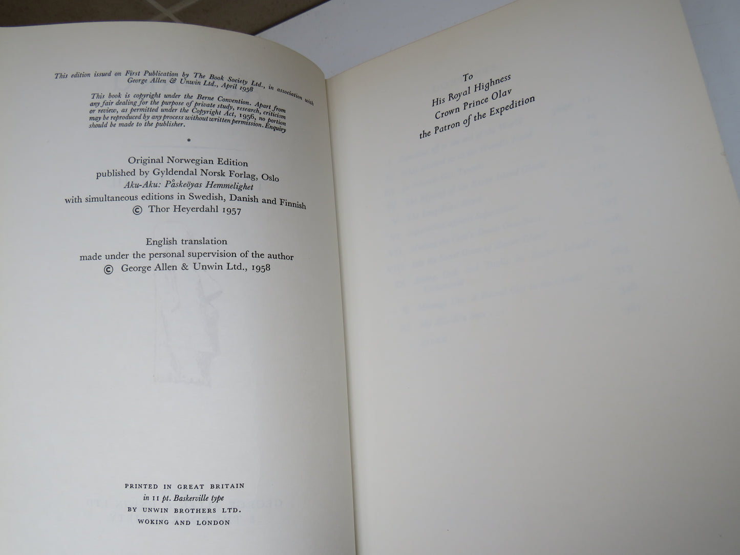 Aku-Aku The Secret of Easter Island By Thor Heyerdahl 1958