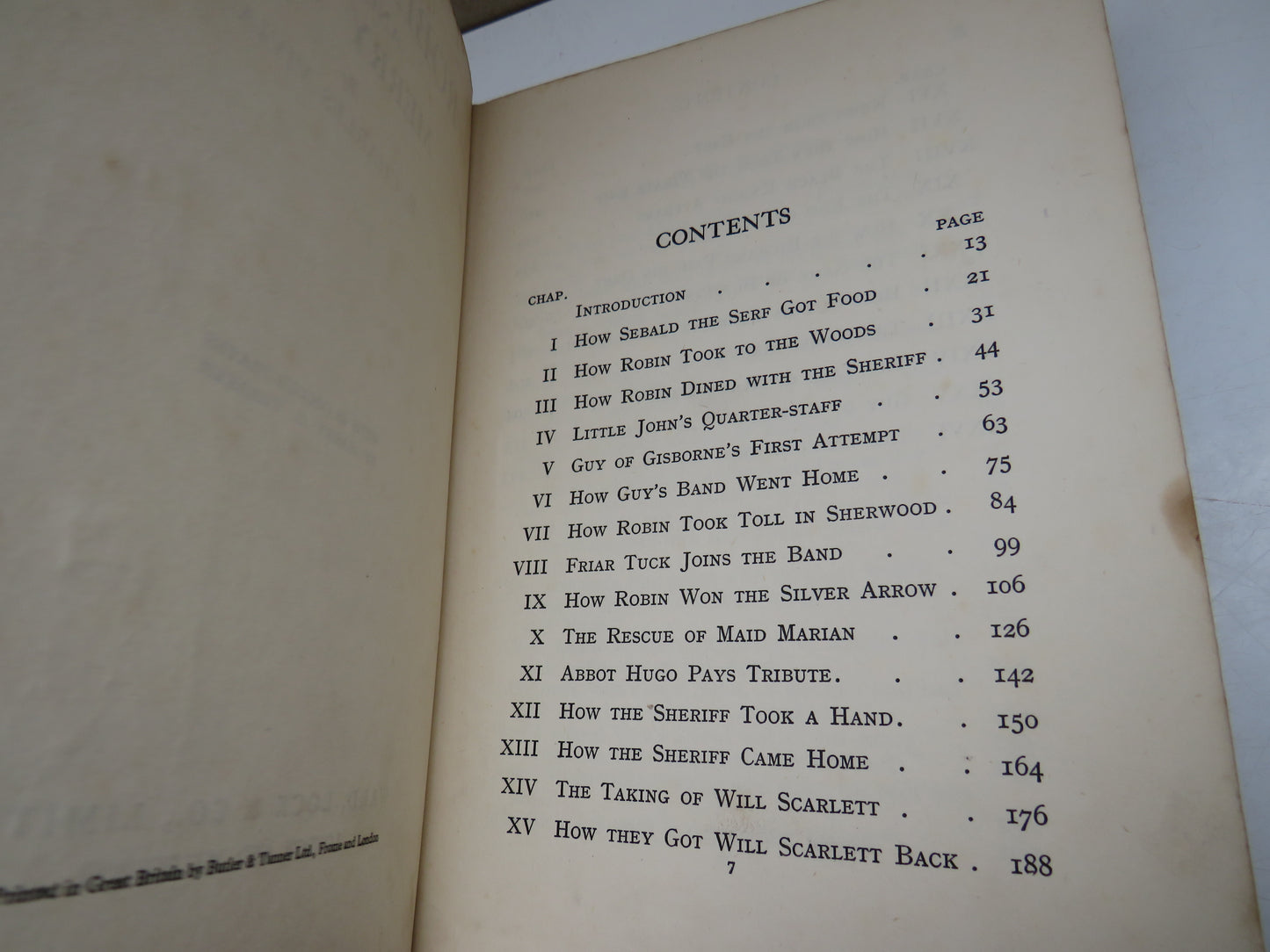 Robin Hood and His Merry Men By E. Charles Vivian