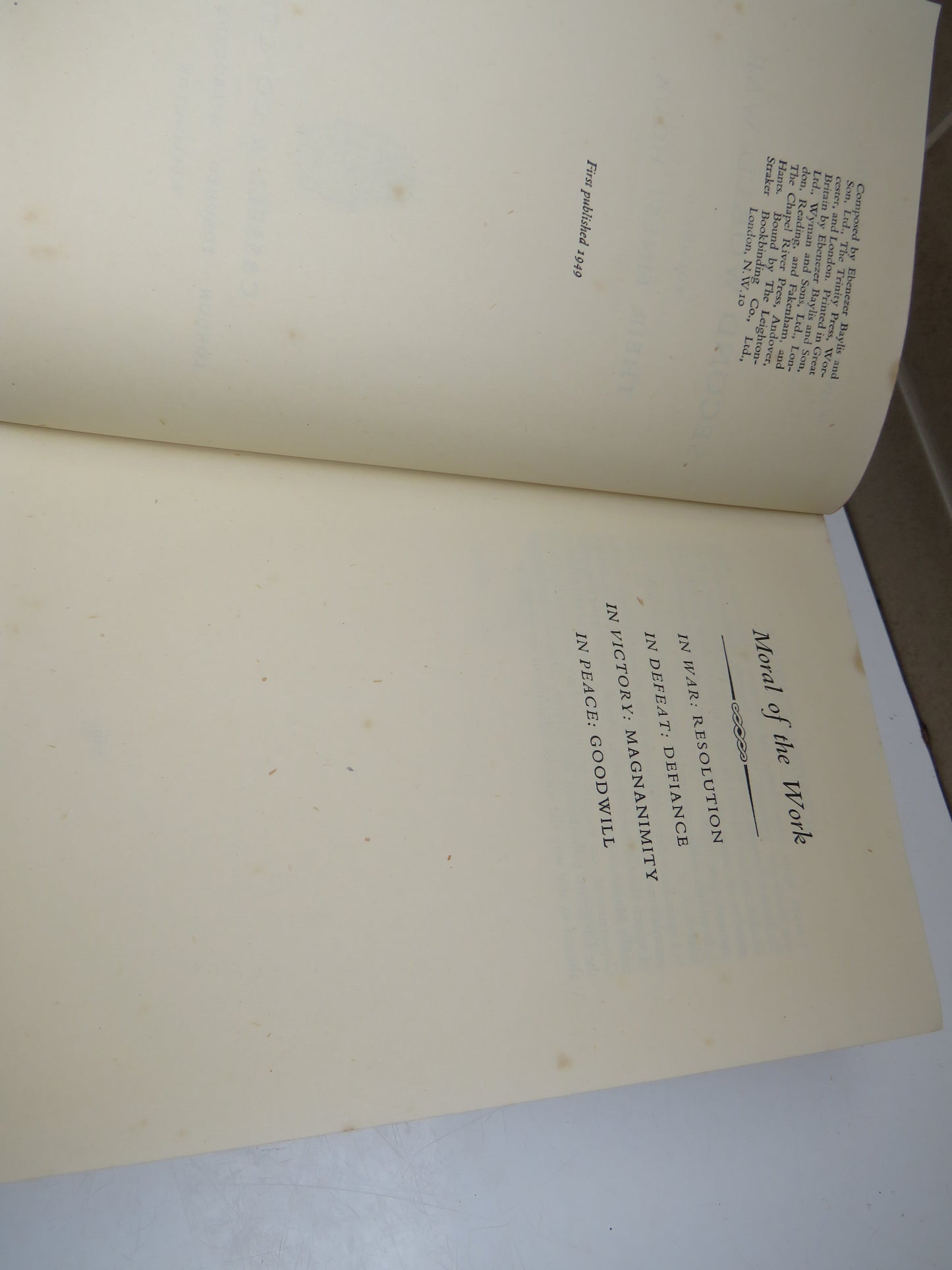 The Second World War Volume II Their Finest Hour By Winston S. Churchill 1949