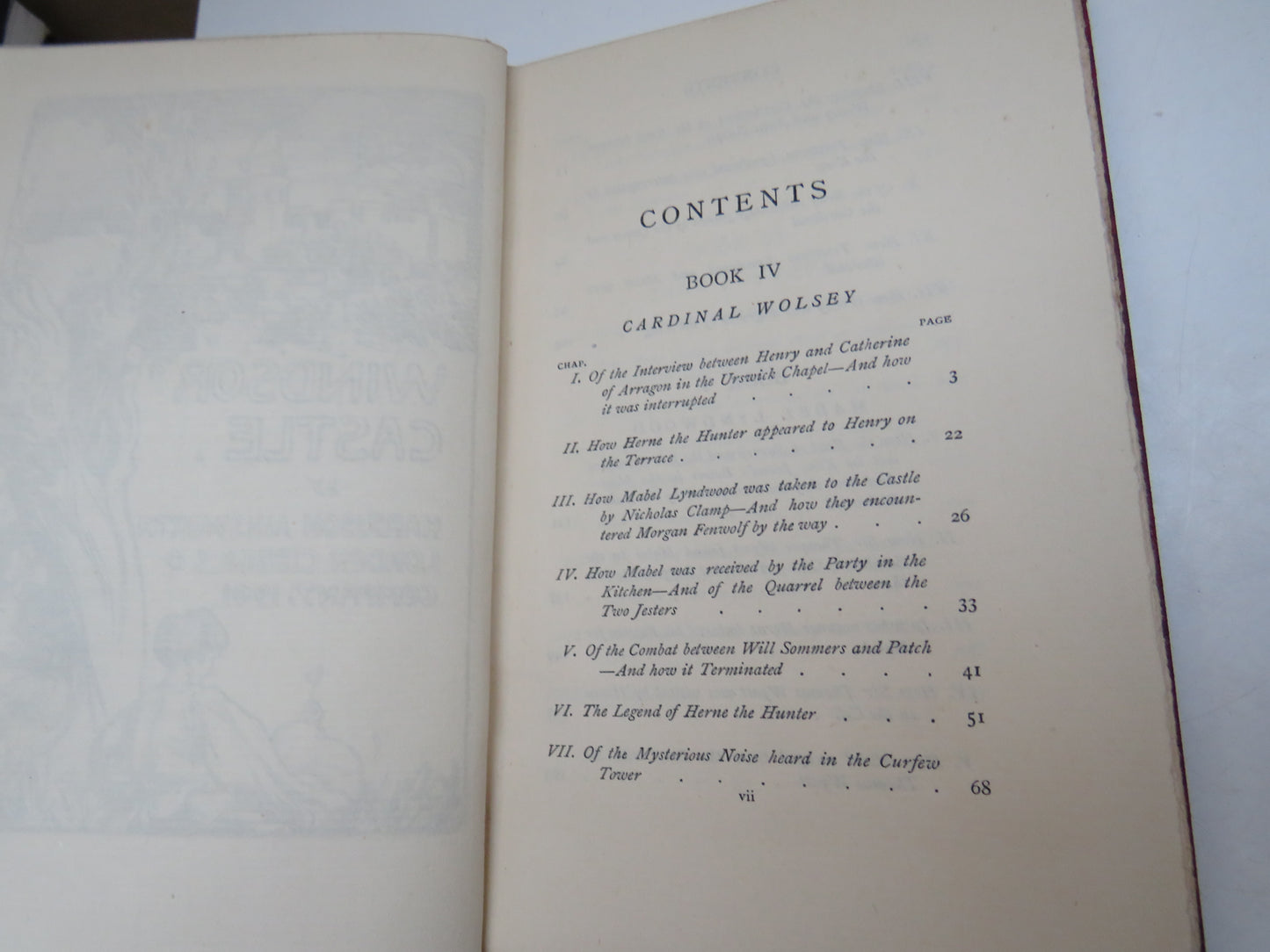 Windsor Castle By Harrison Ainsworth Novels of William Harrison Ainsworth Vol II