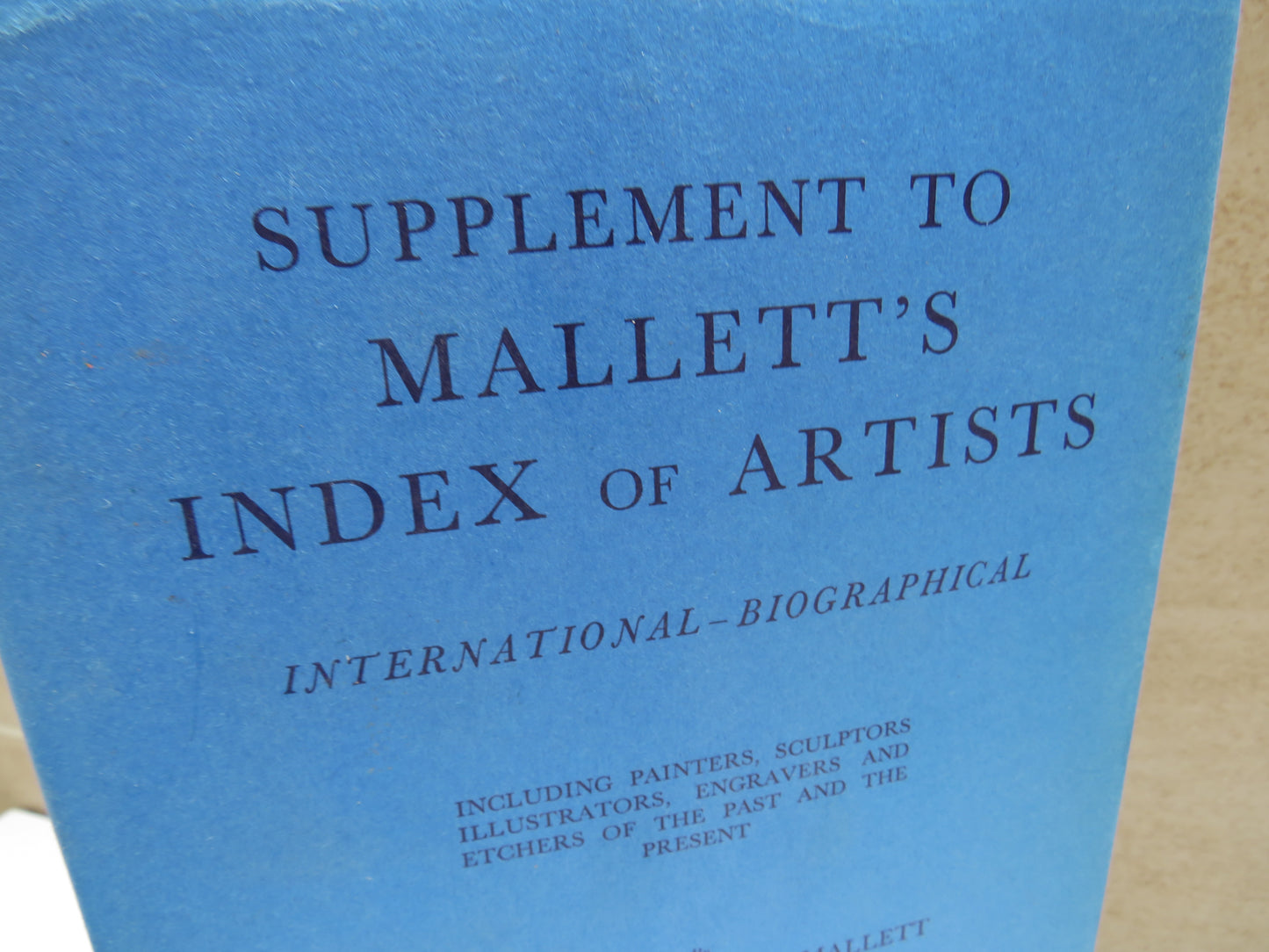 Mallett's Index of Artists International - Biographical By Daniel Trowbridge Mallett 1976