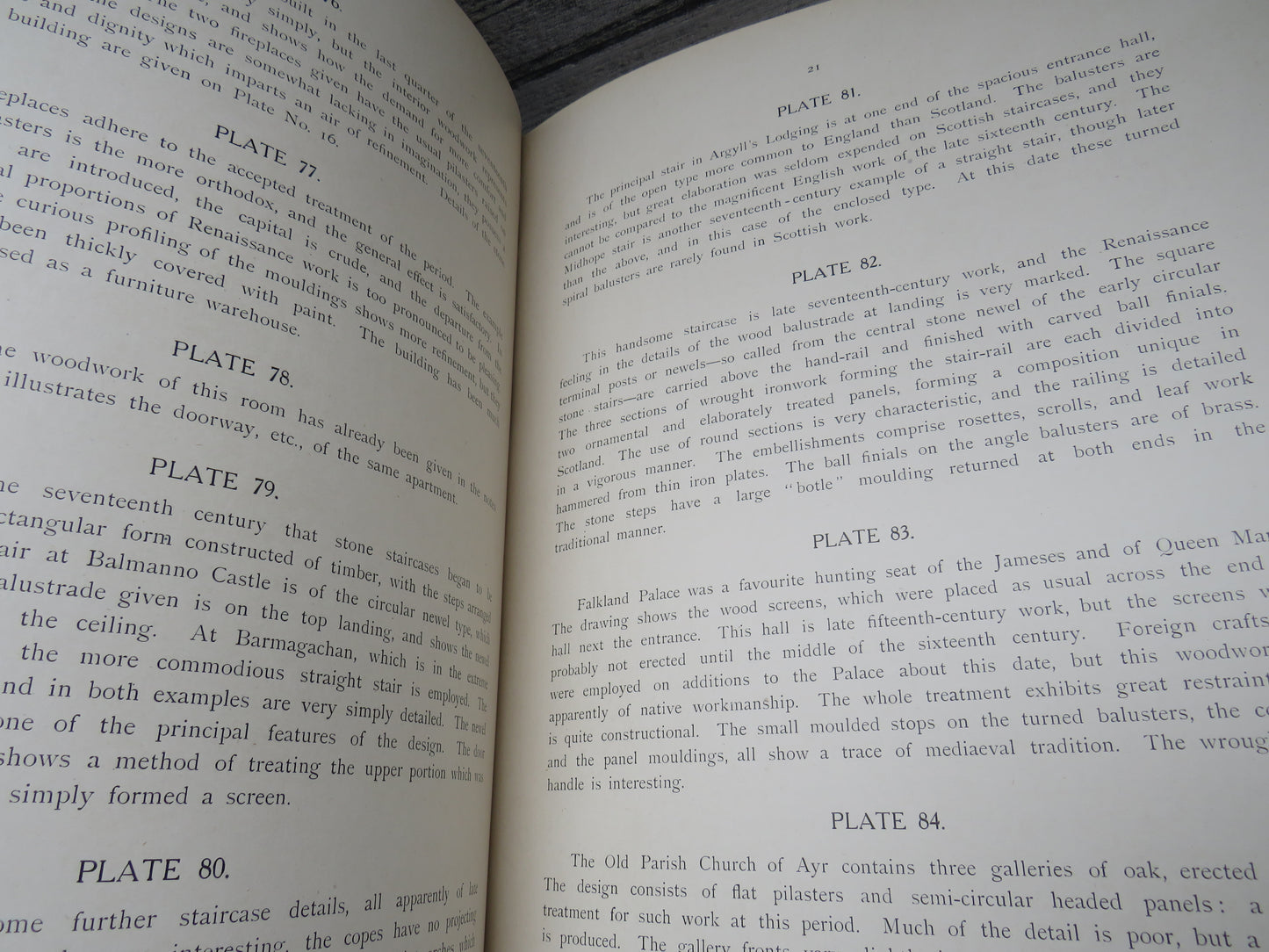 Details Of Scottish Domestic Architecture A Series of Selected Examples From The Sixteenth and Seventeenth Centuries of Stonework, Woodwork Furniture, Plasterwork & Metalwork 1922