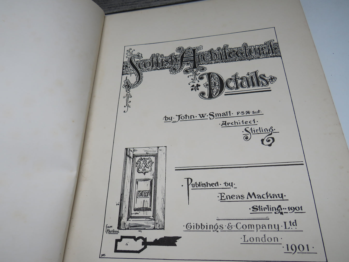 Scottish Architectural Details By John. W. Small Architect Stirling 1901