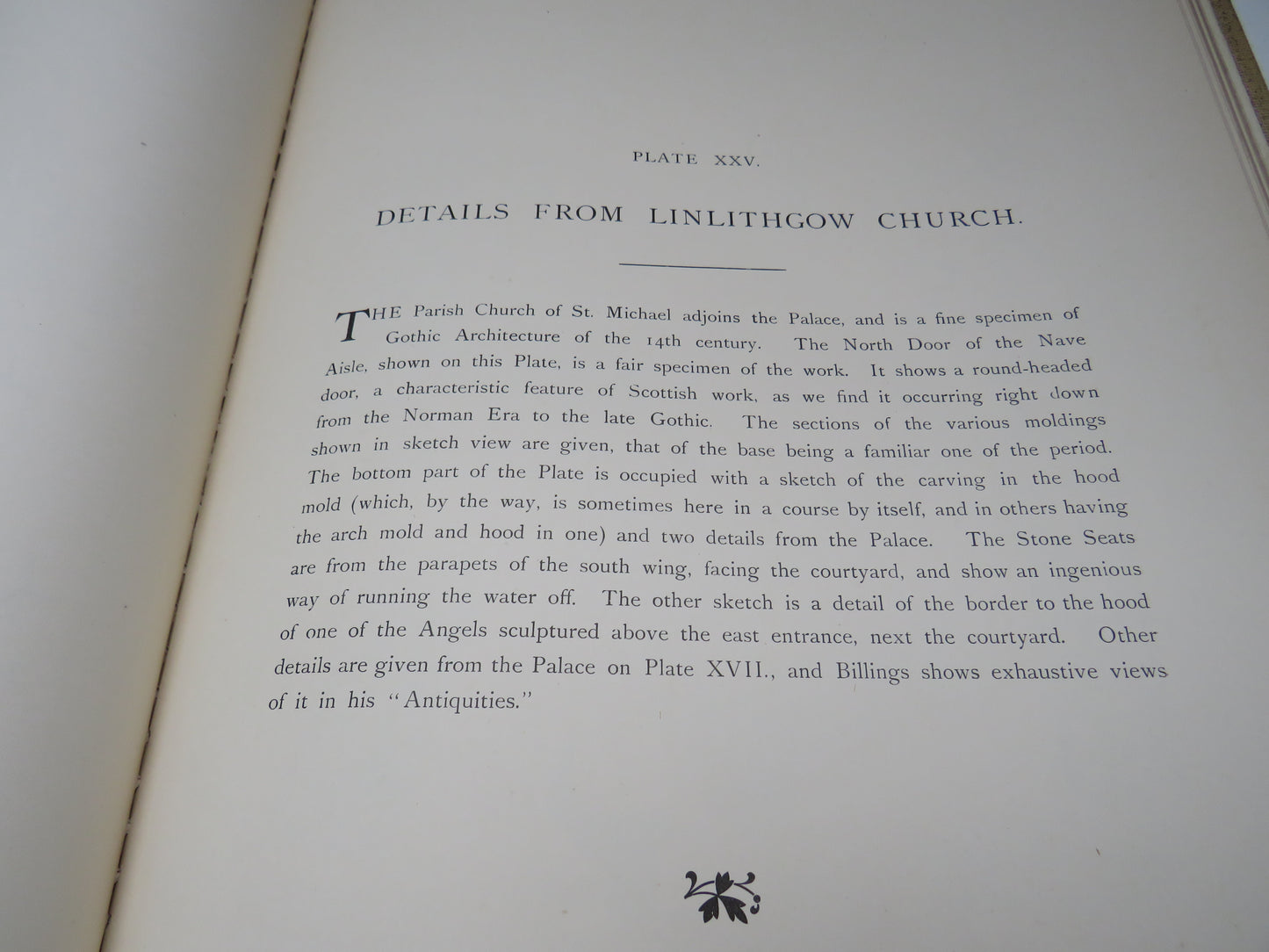 Scottish Architectural Details By John. W. Small Architect Stirling 1901