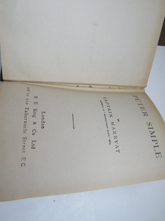 Peter Simple By Captain Marryat