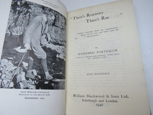 "There's Rosemary... There's Rue...." By Winifred Fortescue 1946