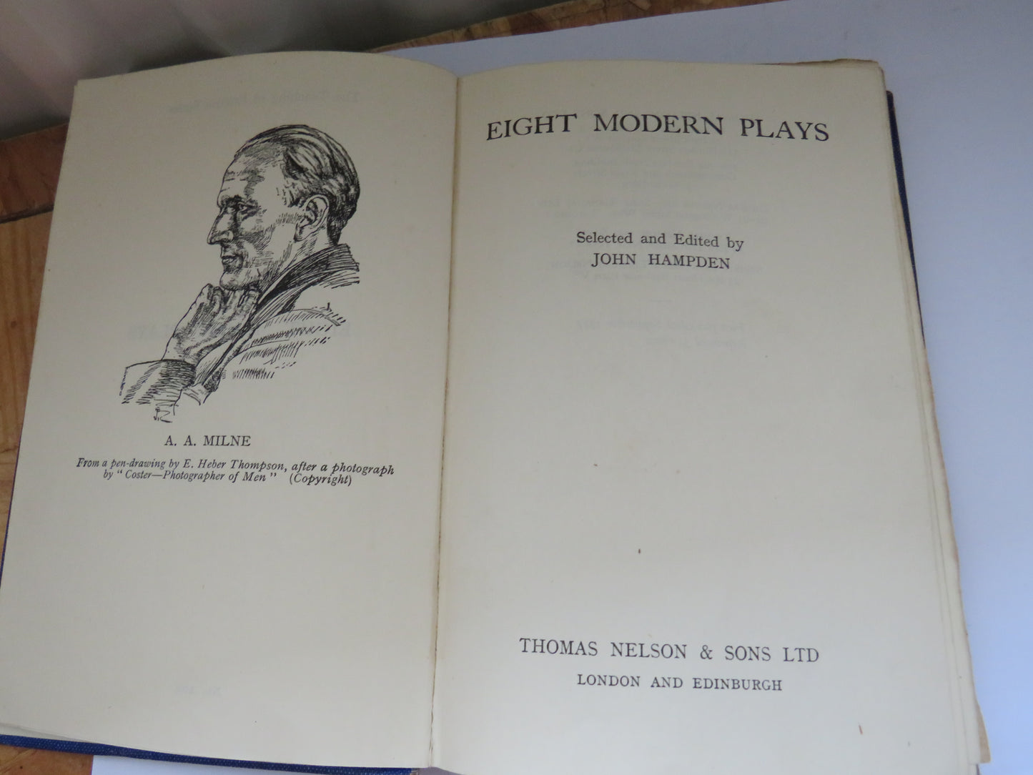 Eight Modern Plays Selected and Edited By John Hampden