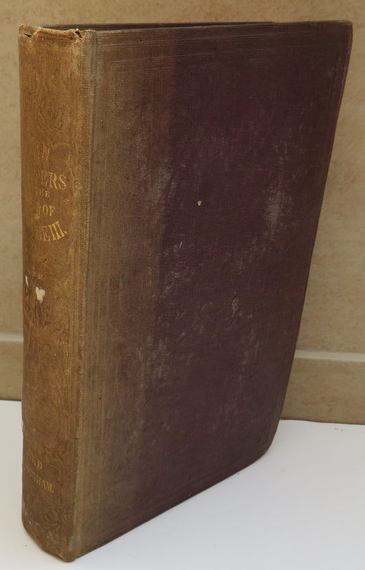 Lives of Men of Letters Of The Time Of George III By Henry, Lord Brougham 1855