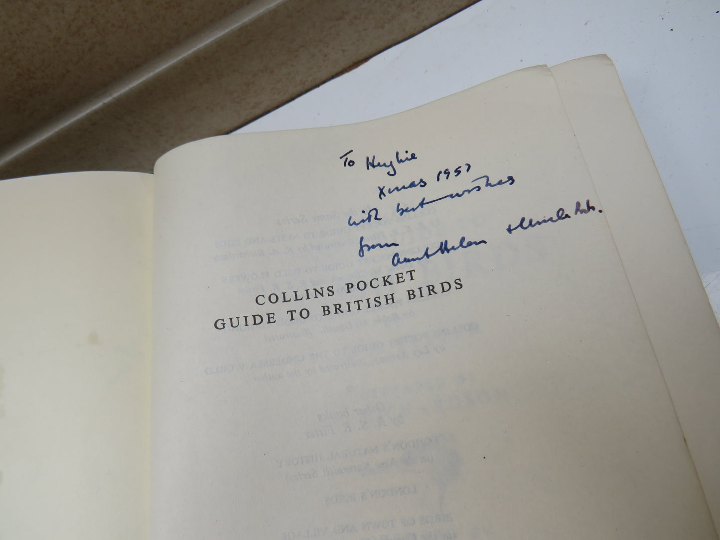 Collins Pocket Guide To British Birds By R.S.R. Fitter