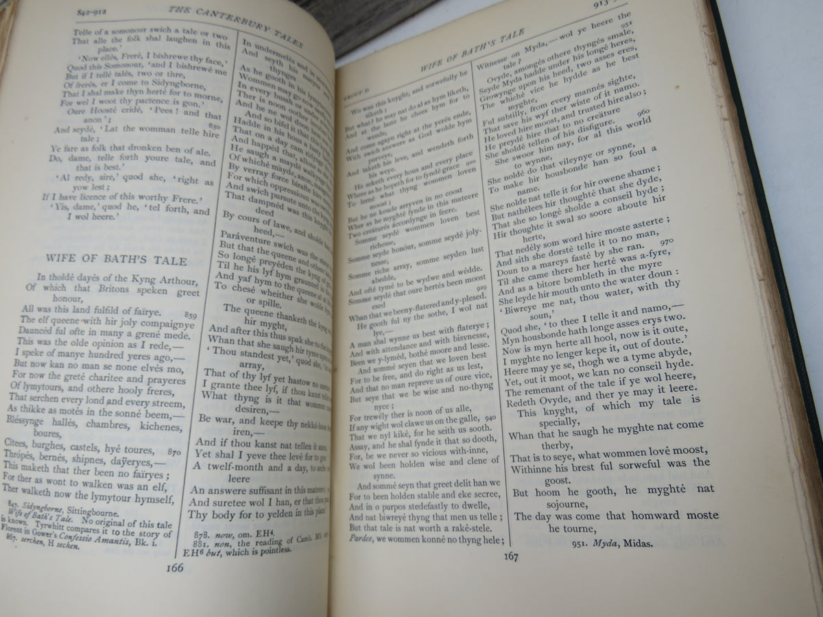 The Works of Geoffrey Chaucer Edited By Alfred W. Pollard 1910 - The Globe Edition