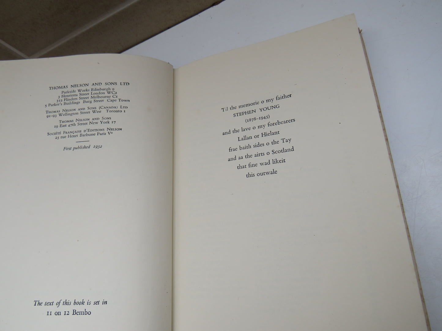 Scottish Verse 1851-1951 Selected For The General Reader By Douglas Young 1952