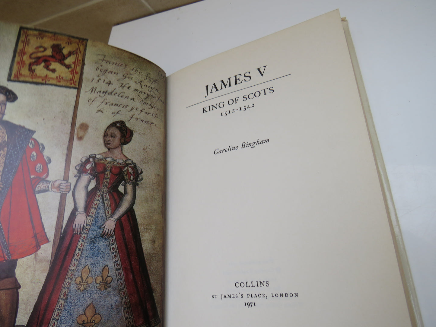 James V King of Scots by Caroline Bingham, 1971