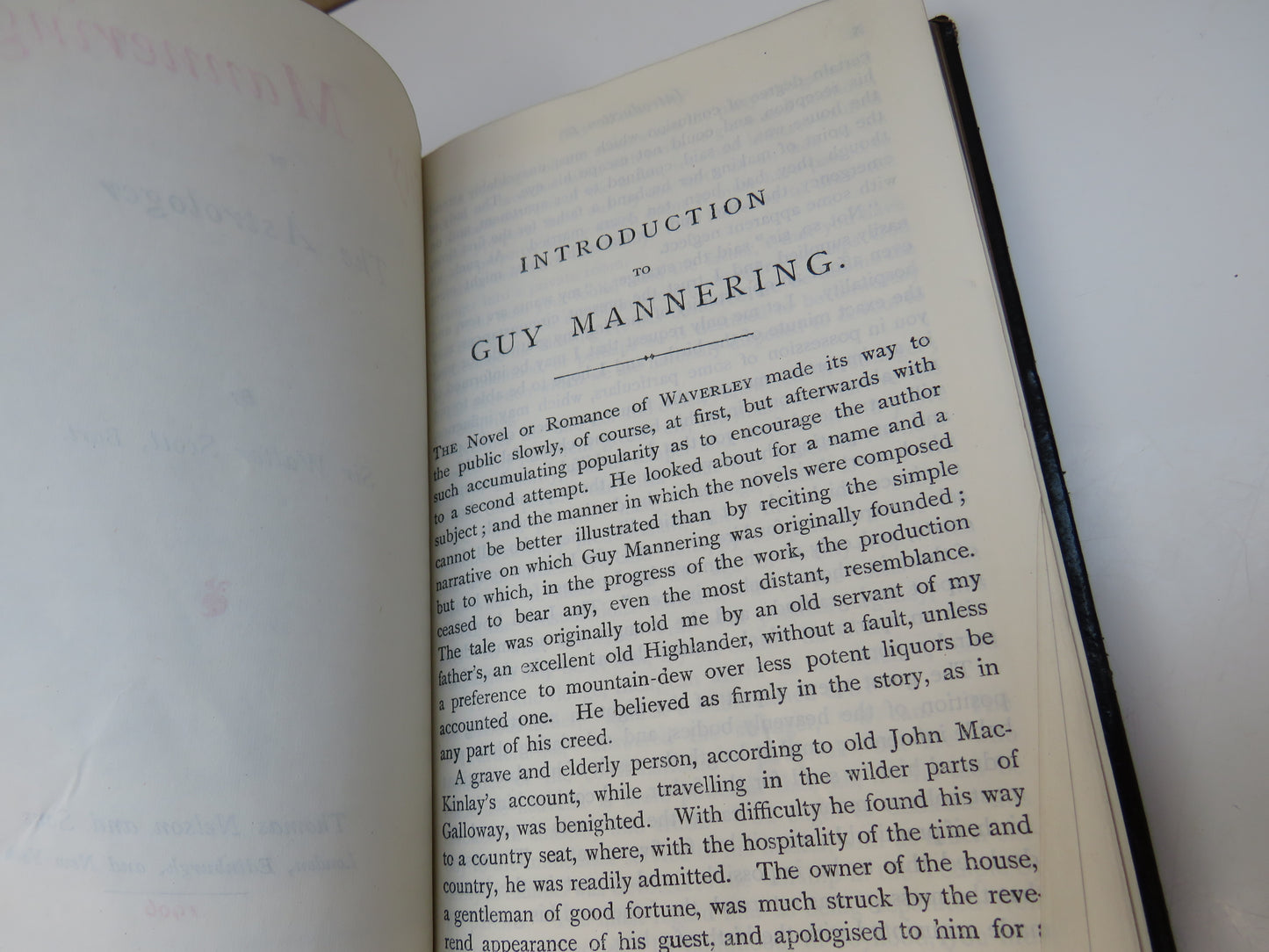 Guy Mannering Or The Astrologer By Sir Walter Scott 1906