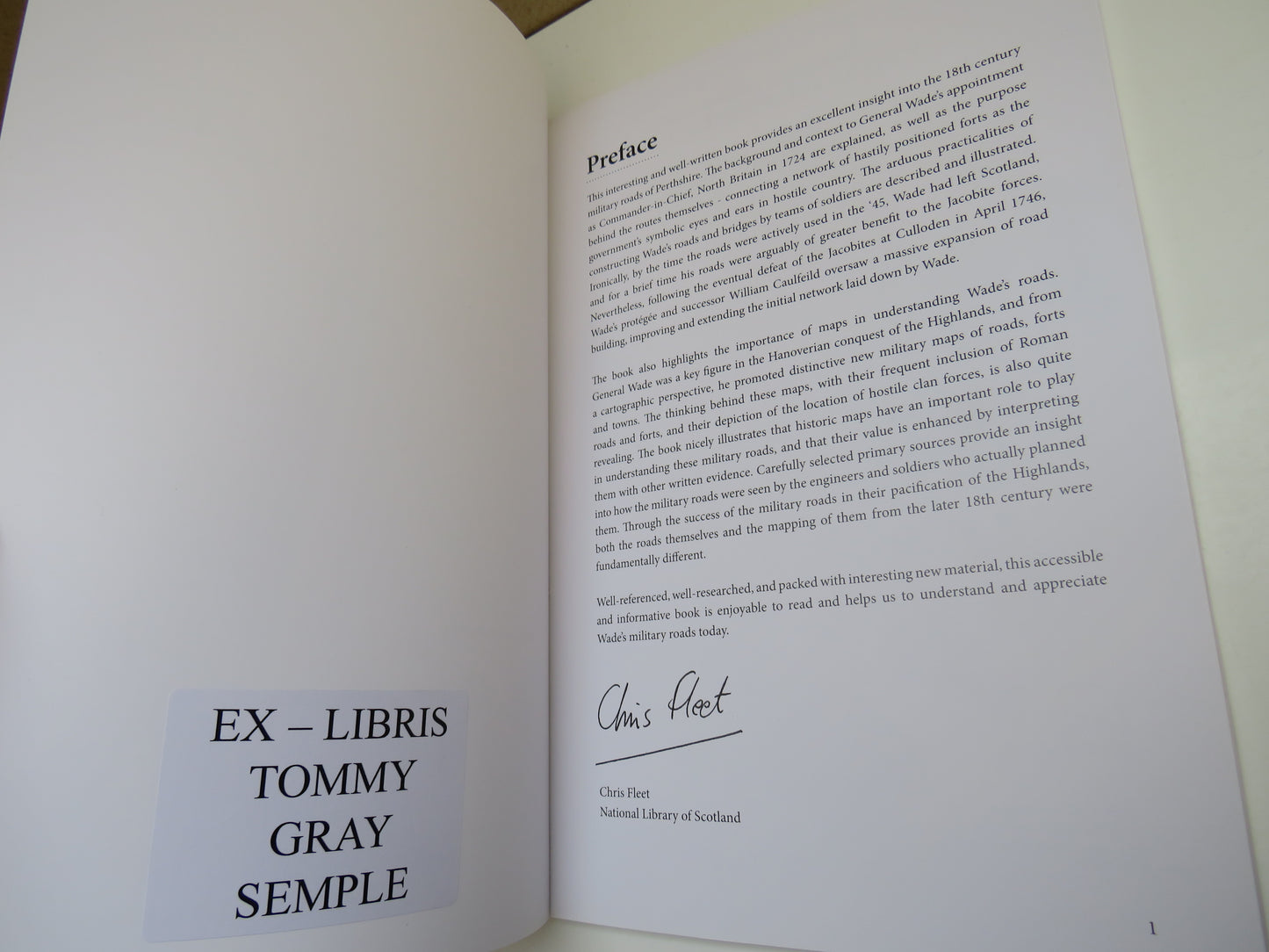 General Wade's Legacy, The 18th Century Military Road System in Perthshire by Lindsay Farquharson, 2011